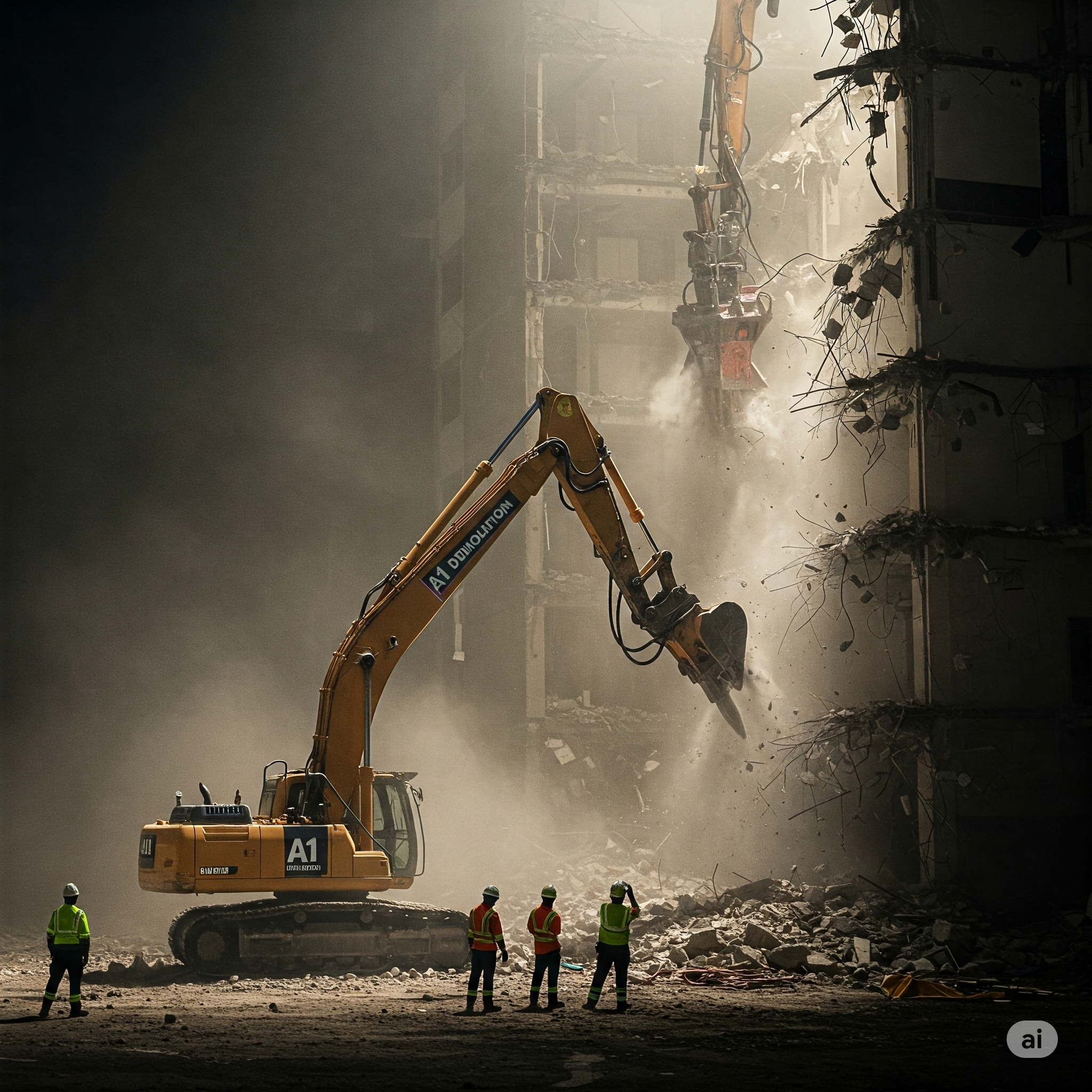 Mechanical Demolition in Hassan, Chikkamangalur, Tumkur, Mysore, Shivamogga, Banglore and in Karnataka .